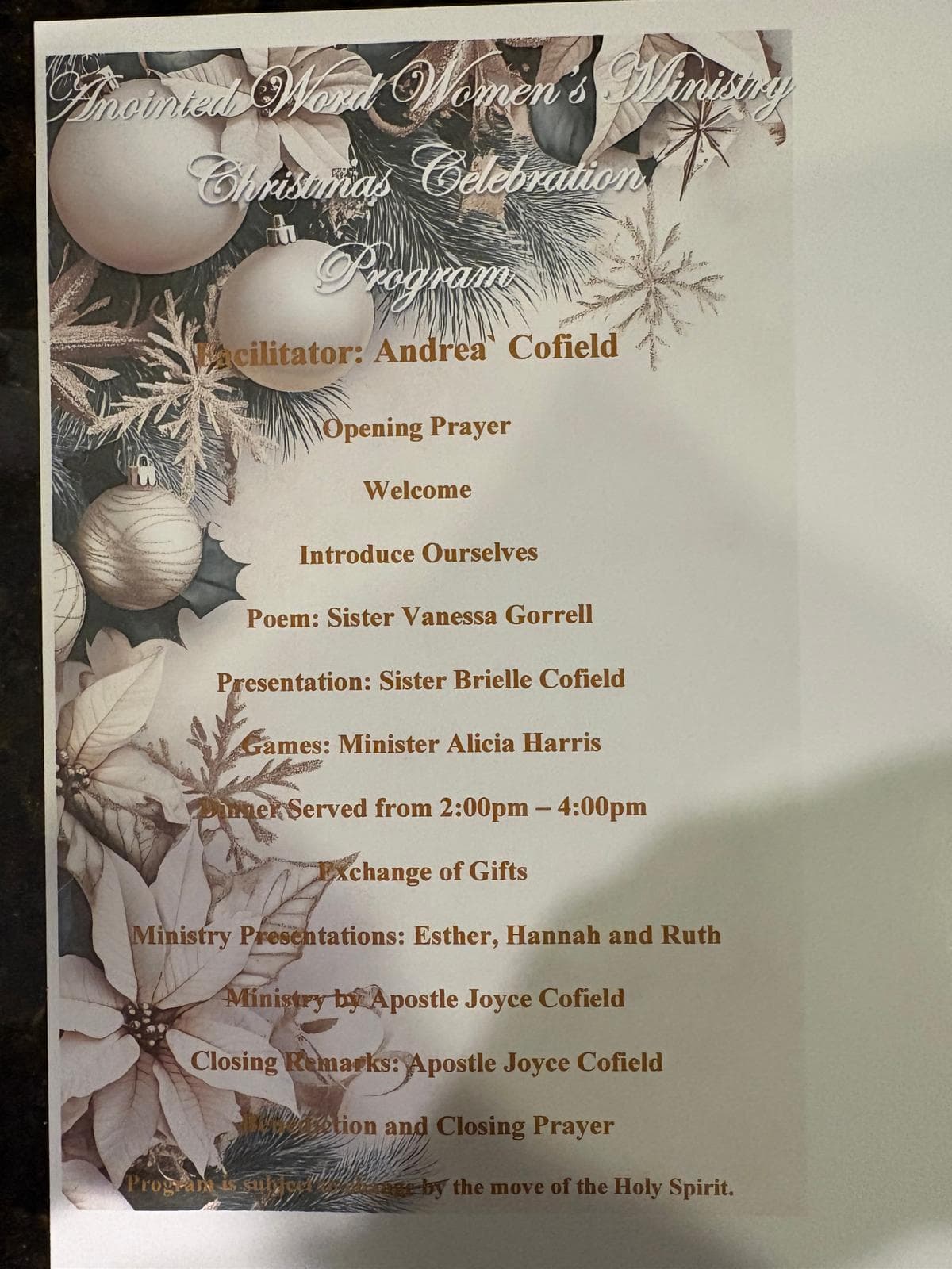 Spring Women's Conference